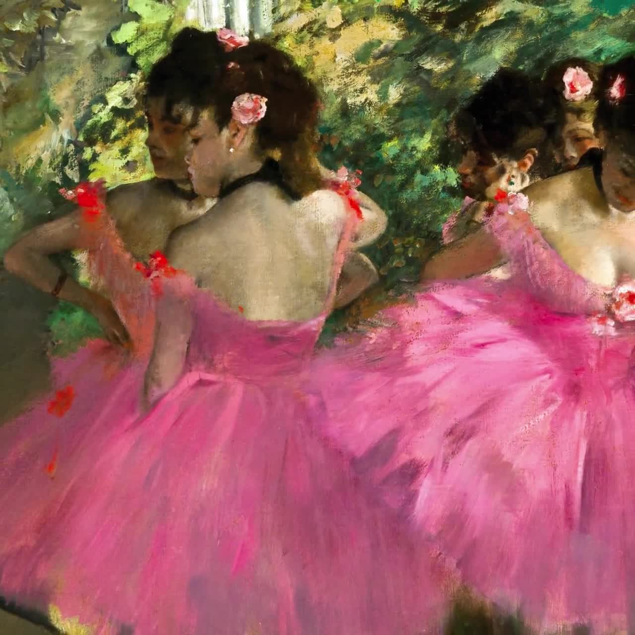 Edgar Degas Dancers In Pink