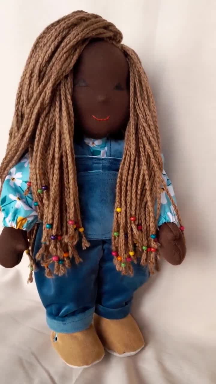 Handmade Dollie, dolls, brown skin, African American skin tone, hotsell toys, Waldorf