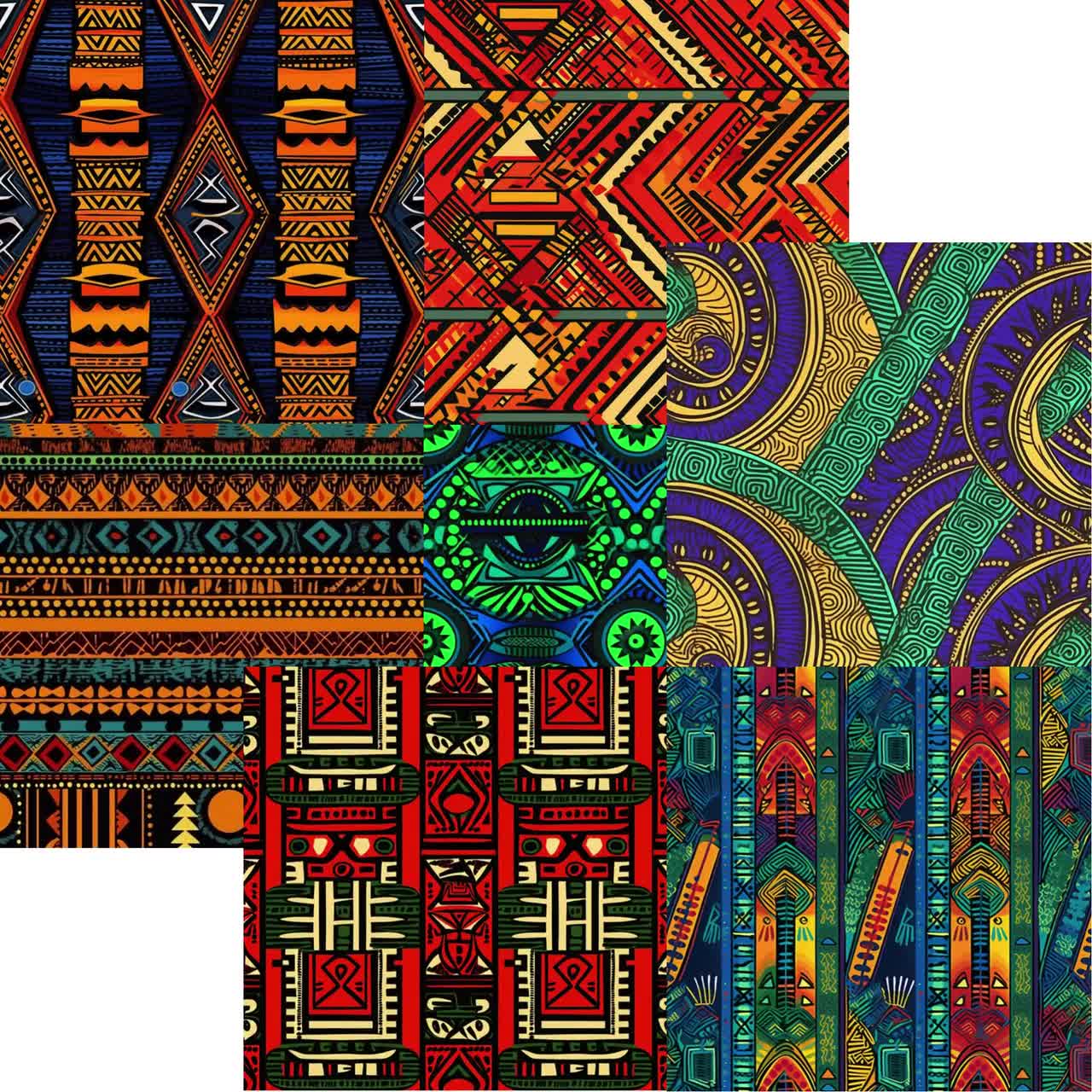 110+ African Dashiki Seamless Pattern (4K, Ultra HD, 4096 X