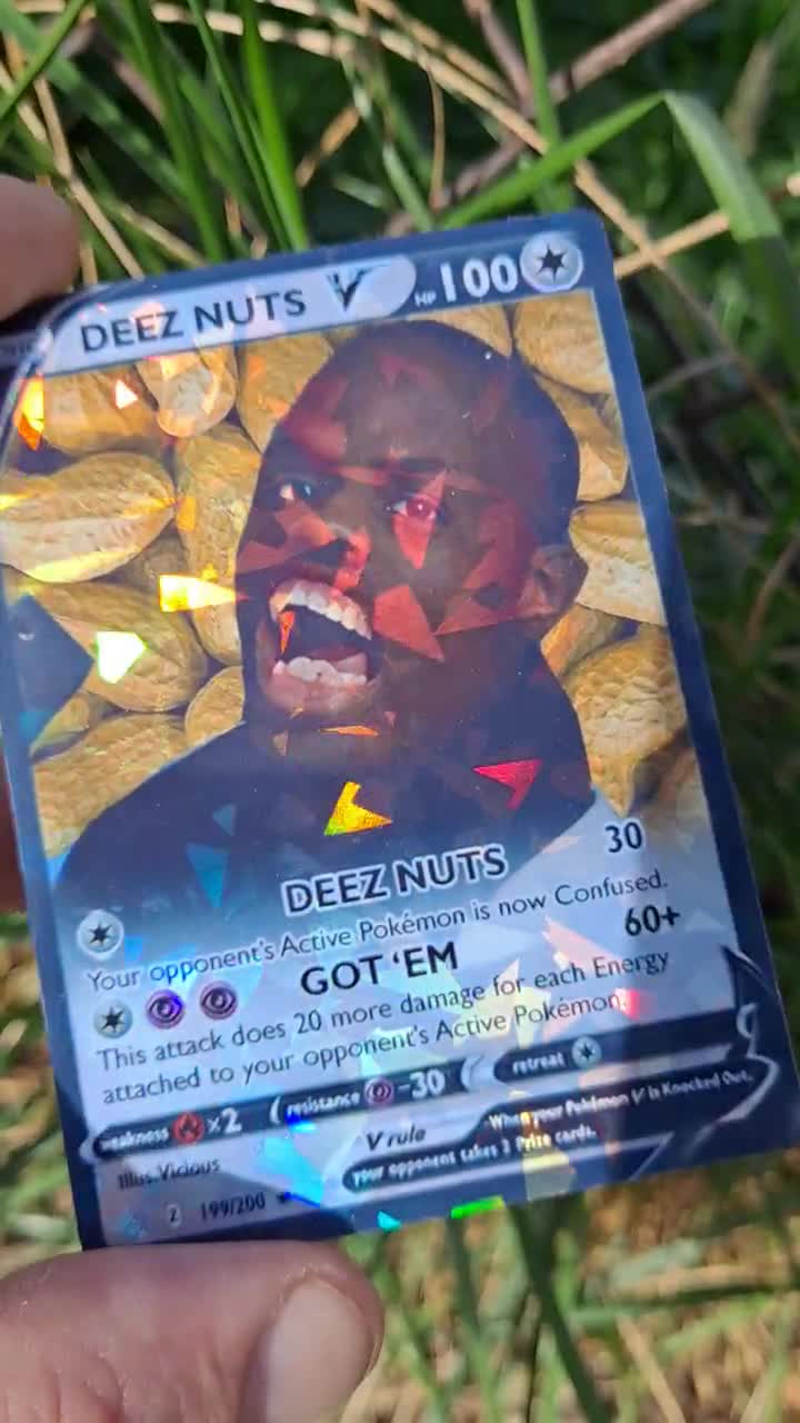 Deez Nuts Meme Pokemon Card - Etsy
