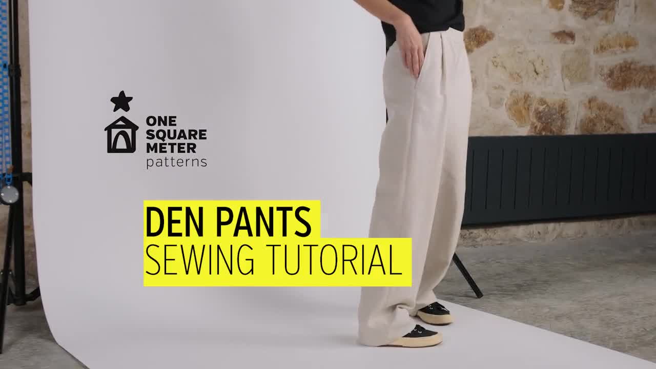 Pleated Wide Pants With Elastic Waist | for Women Size 34-46
