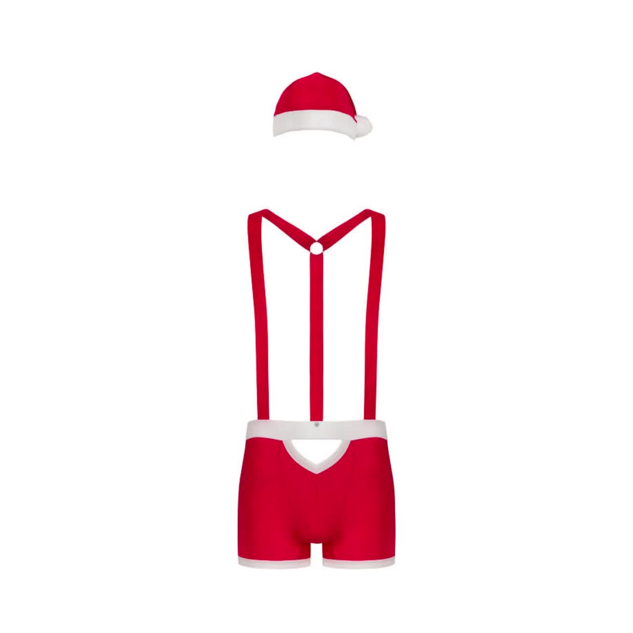 Santa's Little Helper Booty Shorts Boxer and Hat Costume Set Adult Size L /  XL
