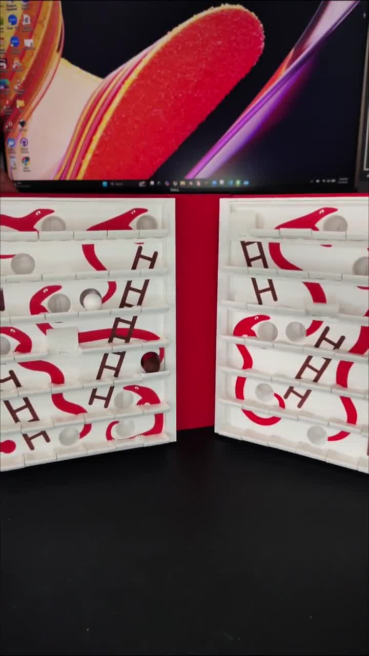 Custom Snakes and Ladders PlayBook | 3D Printed Travel Board Game, Personalized Initials video poster