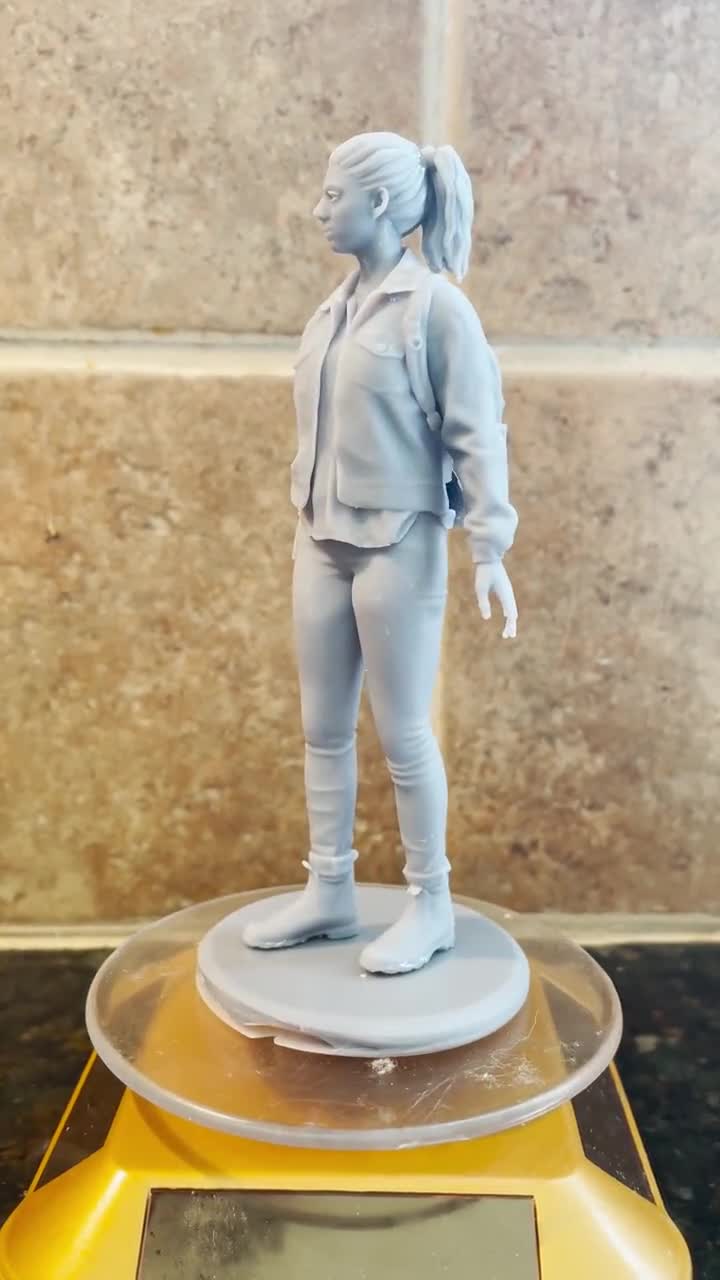 Dina Seattle Figurine the Last of Us 2 3D Resin Printed 