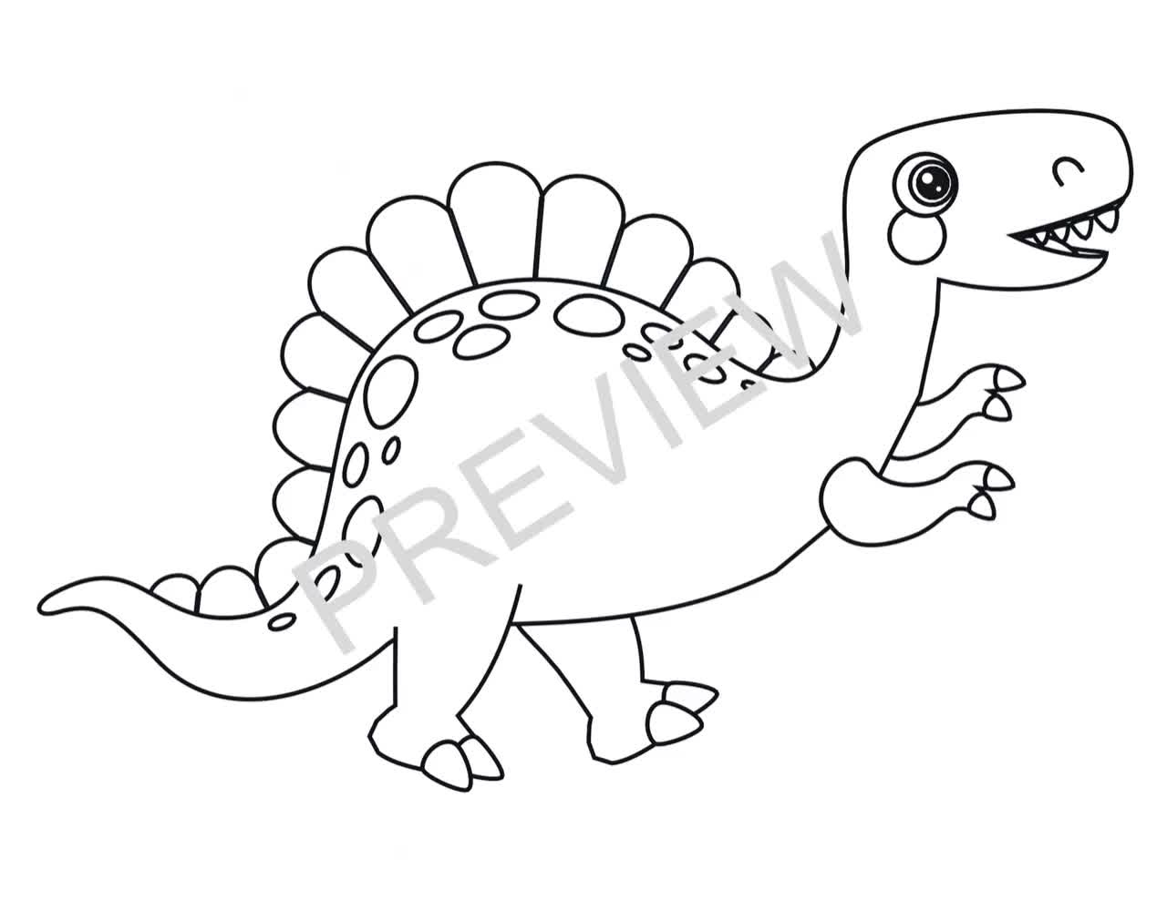 Libro para colorear de dinosaurios para niños : Divertido y gran libro para  colorear de dinosaurios para niños, niñas, niños pequeños y preescolares  (Paperback) 