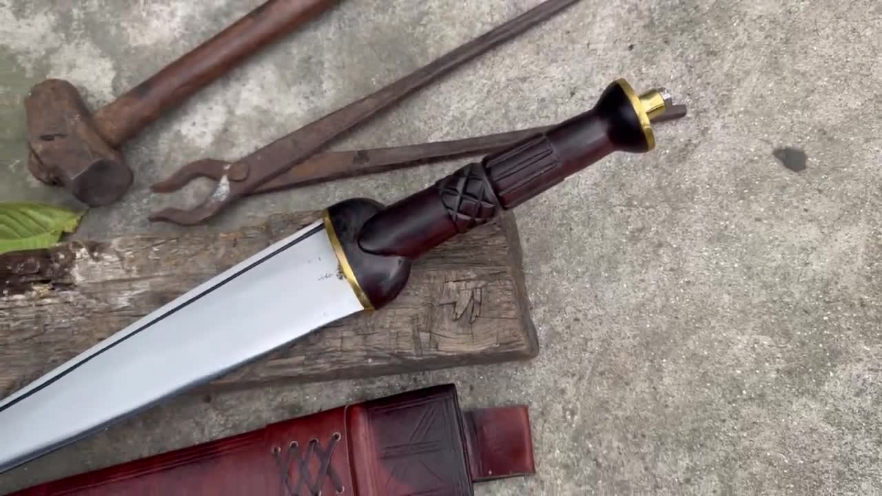 スコットランドのダークナイフ/16インチのロングブレード、手鍛造の