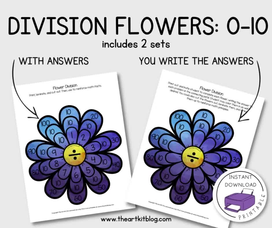 Waldorf Division Math Flowers // Math Facts // Printable Worksheets 0 to 10 in Color // Includes Answers // Math Wheels // Kids Flash Card - Etsy Norway waldorf-division-math-flowers-math-facts-printable-worksheets-0-to-10-in-color-includes-answers-math-wheels-kids-flash-card-etsy-norway