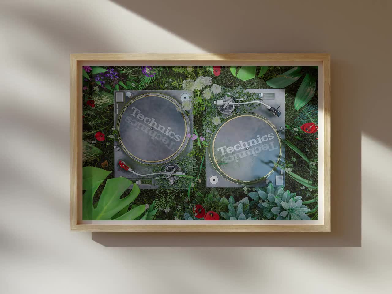 Technics SL 1200 Poster, electronic music DJ art print in limited edition for DJs A4 - 24x36 (60,9x91,4 cm) video poster