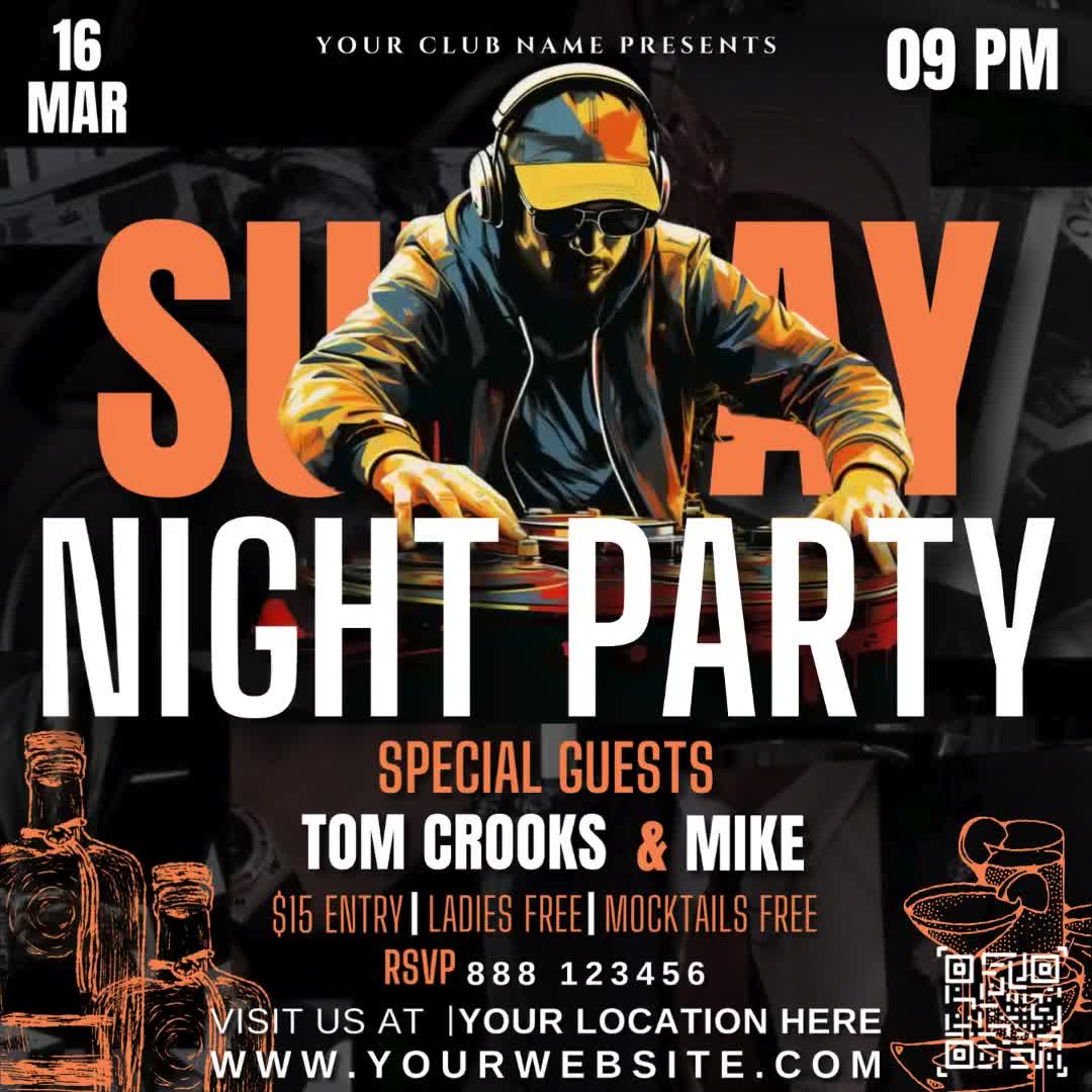 究極の DJ パーティー フライヤー | クラブ イベント フライヤー