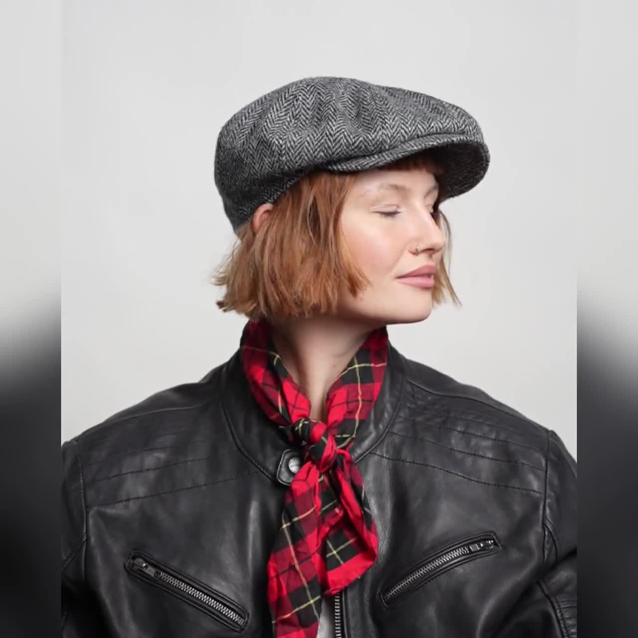PEAKY Newsboy Cap Harris Tweed Wool Blinders Birmingham Gangster 8