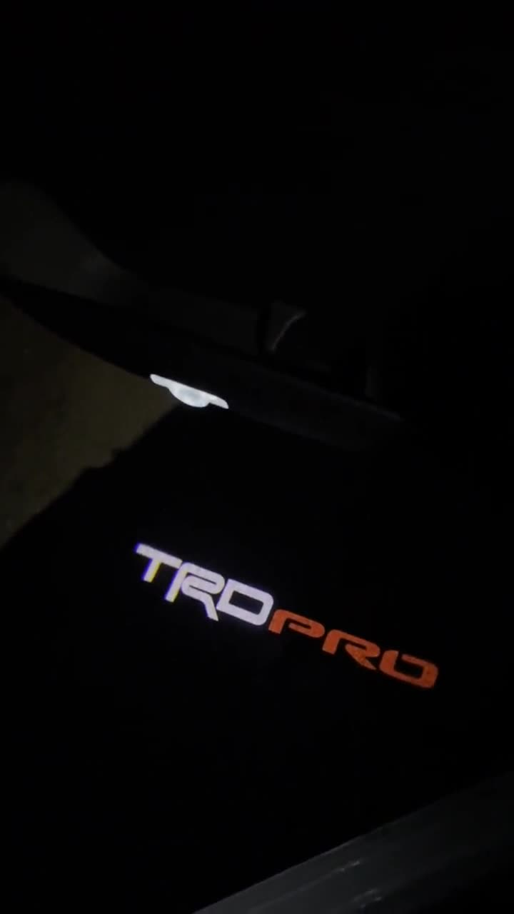 Yankok TRD 3D Projector Logo Courtesy Door Lights 2 Pack For Toyota Tu