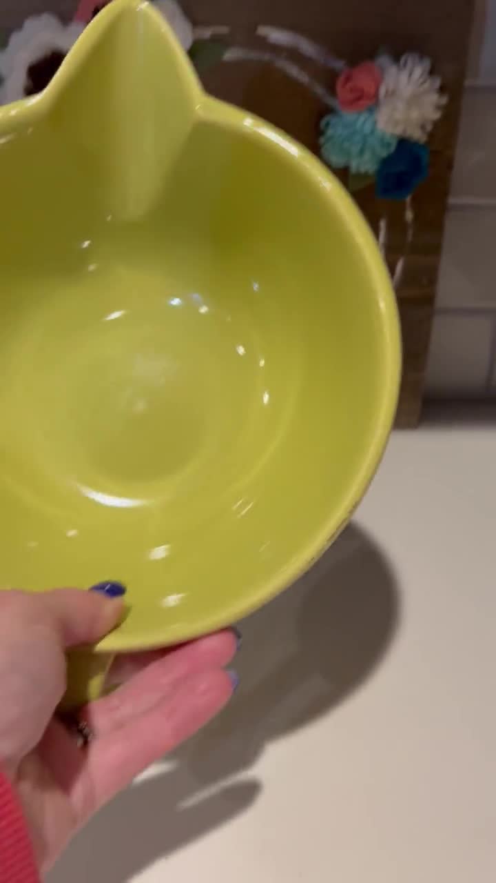 Vintage Bauer Pottery Chartreuse Gloss Pastel Batter Bowl - Etsy