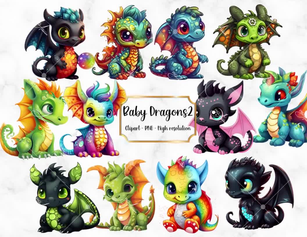 cute anime baby dragons