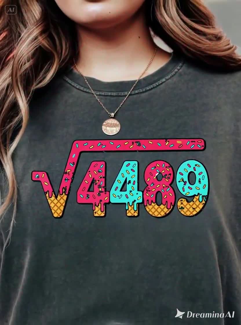 Square Root 4489 Slang Math Teacher Six Seven 6 7 Meme 67 T-Shirt
