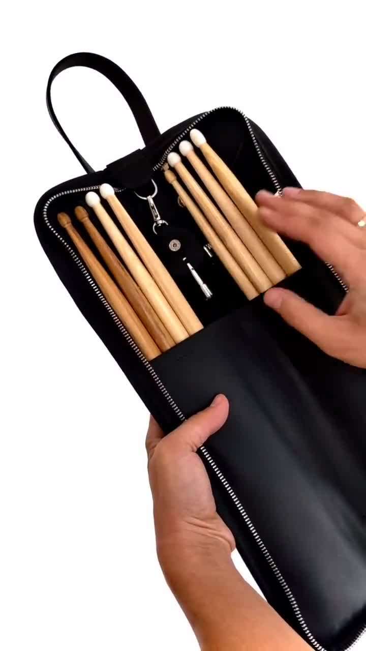 Set 2 in 1 Drumstick Bag and Drumstick Pouch – MGLeatherWork