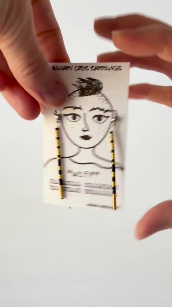 WTF? Binary Code Earrings video poster