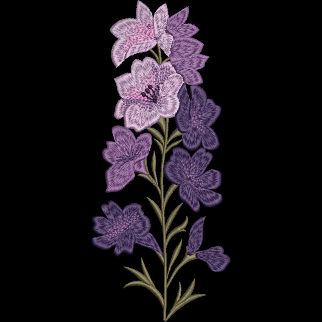 誕生月の花刺繍セット、12ヶ月花刺繍マシンファイル、12種類の花の