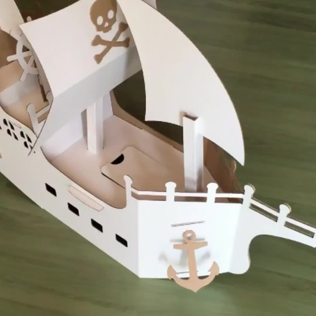 Large Pirate Ship Plan, 11x19ft DIY Project