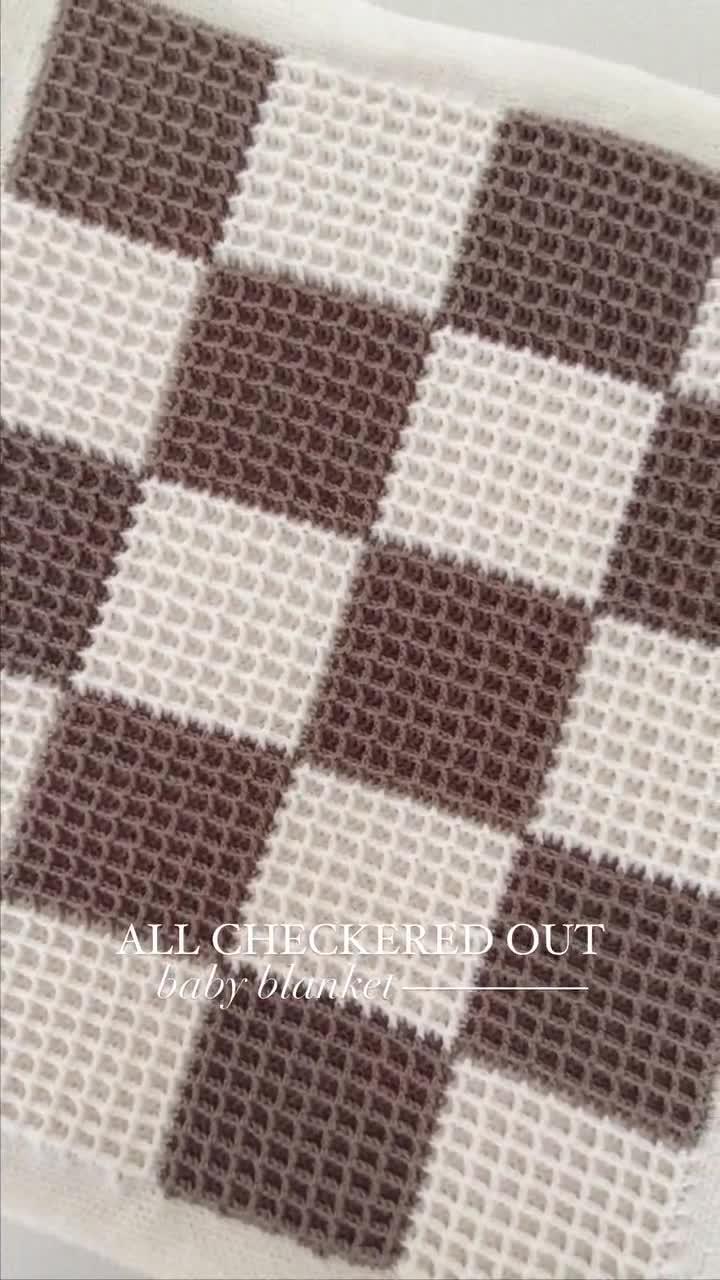 All Checkered Out Baby Blanket Pattern: Crochet Pattern (PDF