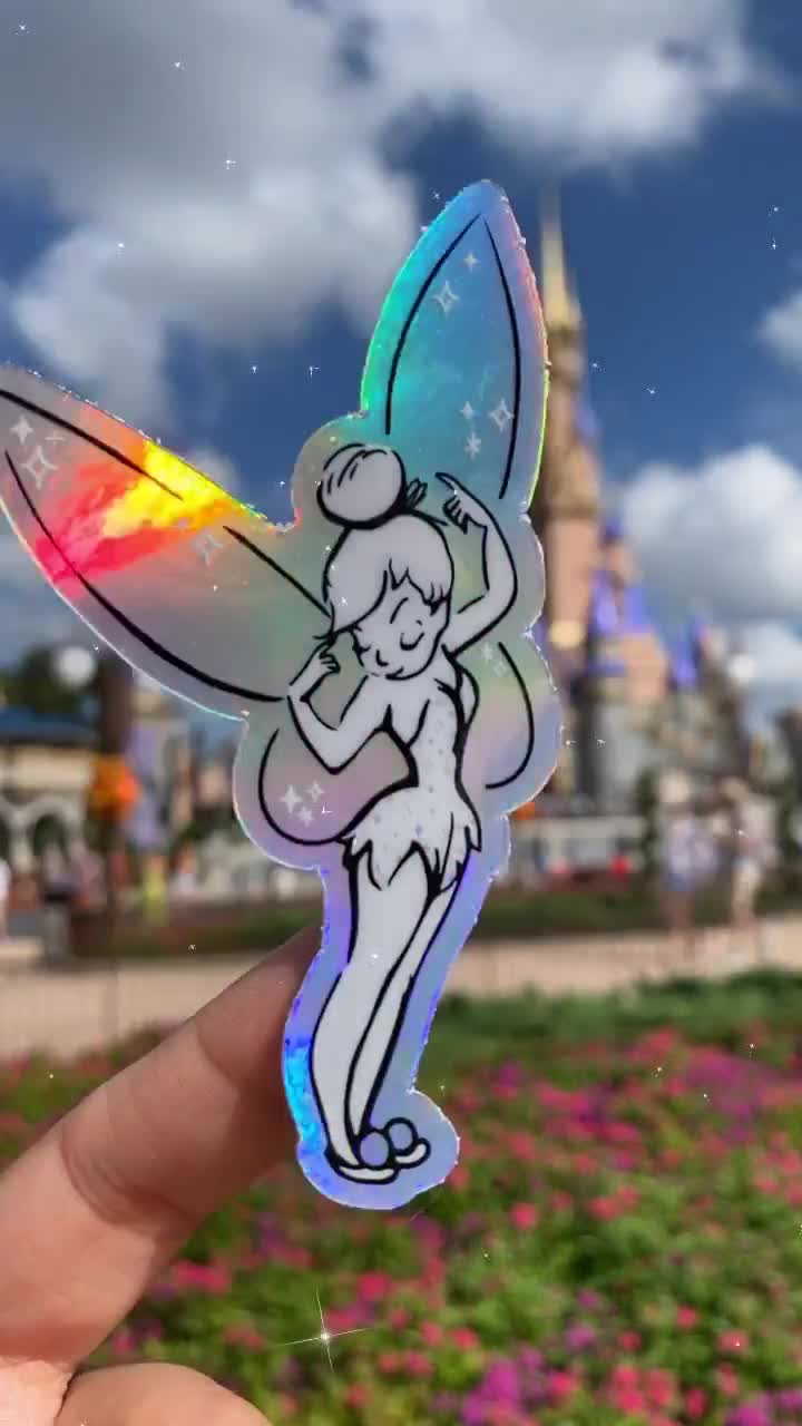 Tinker Bell Disney Fairies Sticker faith, Trust & Pixie Dust Peter Pan  Waterproof Vinyl Decal for Car, Laptop Clear or Glitter Options 
