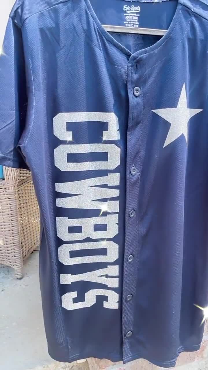 Dallas Cowboys baseball style Jersey - Crafty Fantasy