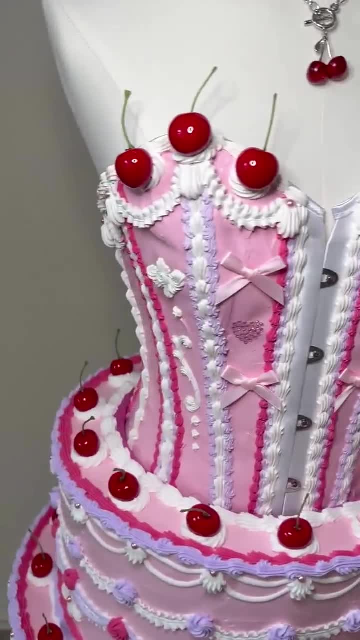 Fake Cake Tiered Skirt and Corset - Etsy Israel