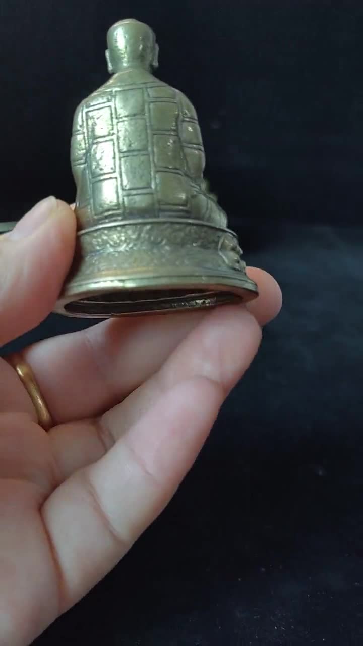 アンティーク　チベット　印鑑　真鍮製 H743～745 / No.311 真鍮ナスカン 24～40mm / 真鍮無垢 〈1個