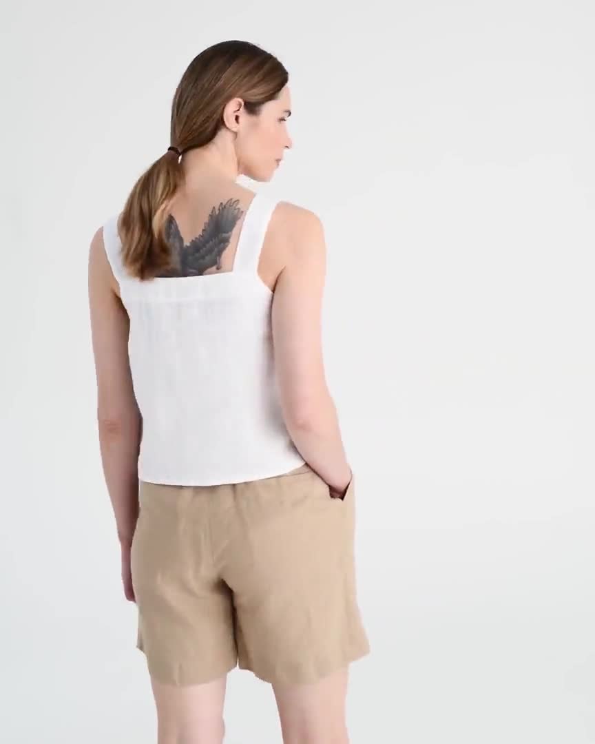 ［leinwande］Recycle Cotton Sleeveless Top Dena Sleeveless Top