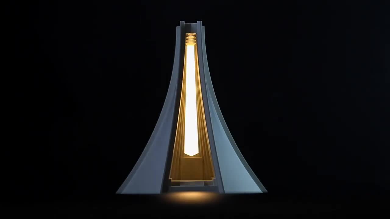 Luce Memorial Chapel Cement Table LED Lamp/ Night Light/ Desk Light/ TV  Background Light/ Gaming Light 