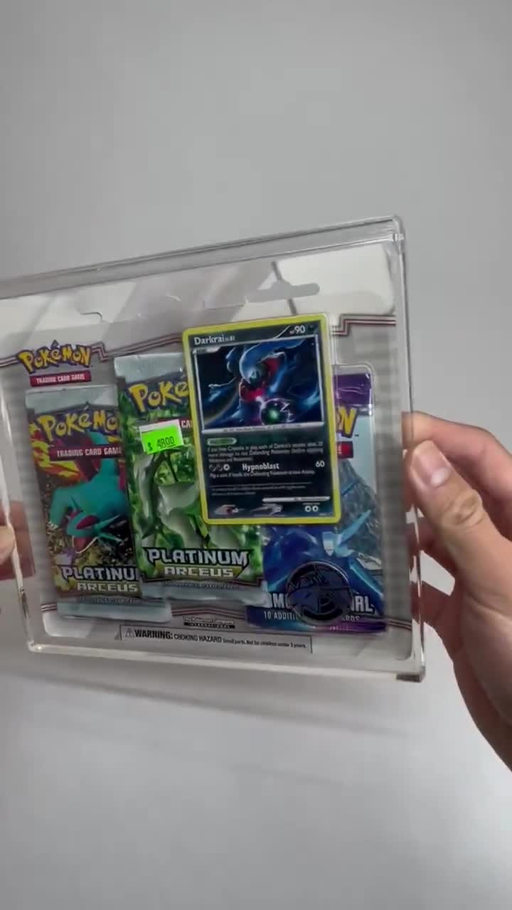 Pokmon 3-Pack Blister Acrylic Case | Protection & Display for Sealed Platinum to Modern Packs Pokmon 3-Pack Blister Acrylic Case | Protection & Display for Sealed Platinum to Modern Packs
