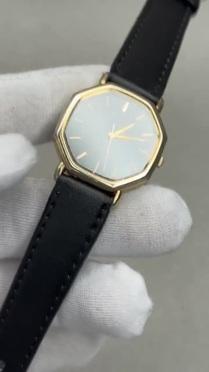 Rare Seiko Chariot Quartz Black Dial Ref : 7431-5460 Hexagonal