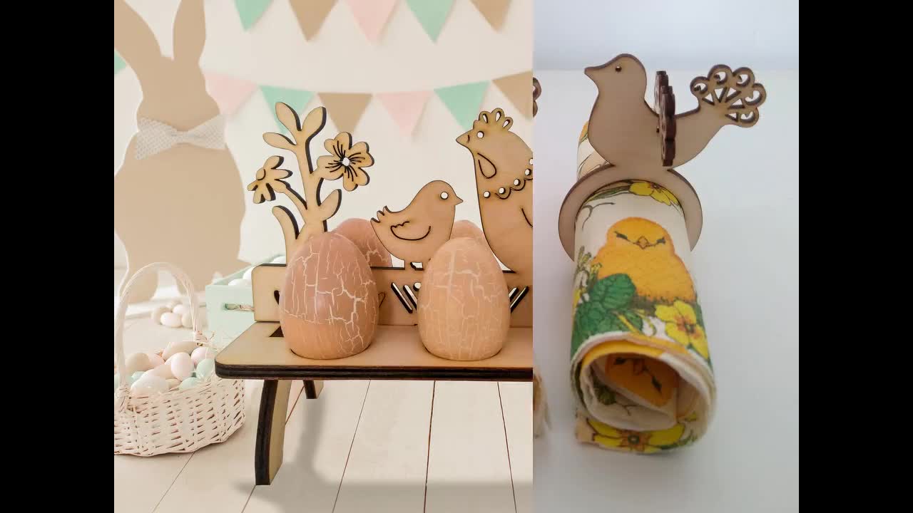 MAGICLULU Portauovo In Legno Di Rovere Per Pasqua - Supporto Per Uova Elegante A Forma Di Tazza - 10x5,2x4,5 Cm - Decorazione Da Cucina