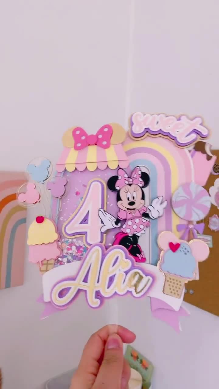 Minnie Mouse Candy Land Cake Topper Minnie Two Sweet Candy Land Birthday  Two Sweet Birthday Birthday Decor Minnie Birthday 
