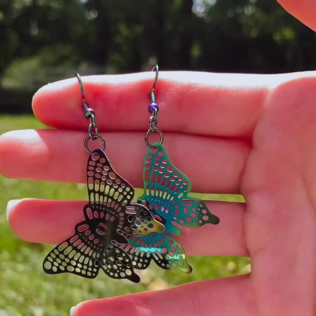 Silver Filigree Butterfly Fish Hook Earrings. Hypoallergenic 925 Sterling  Silver Dangle Drop Earrings. Butterfly Dangle Earrings. Gift -  Norway