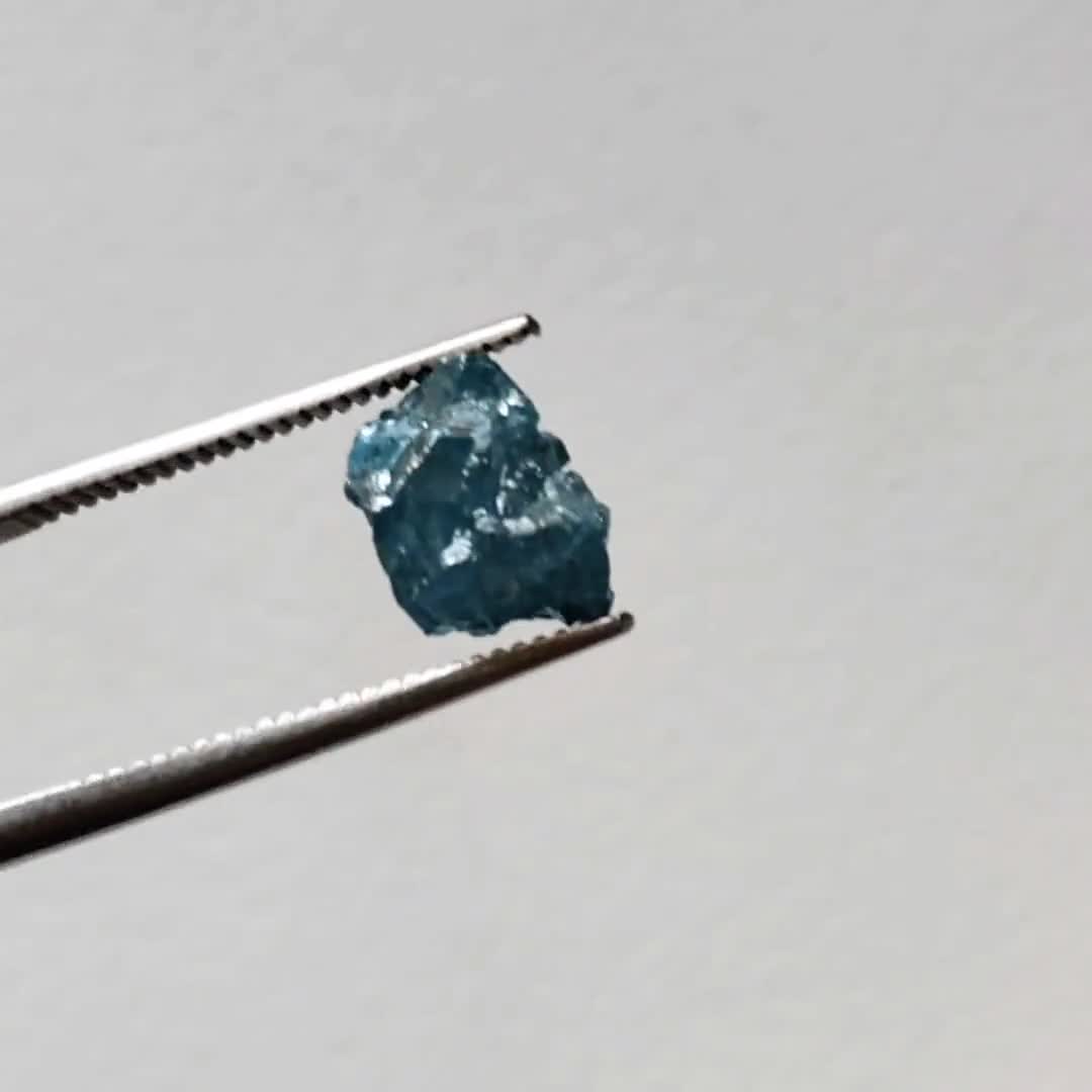 9mm Blue Diamond, 2.3 Cts Blue Rough Diamond, Raw Diamond, Uncut
