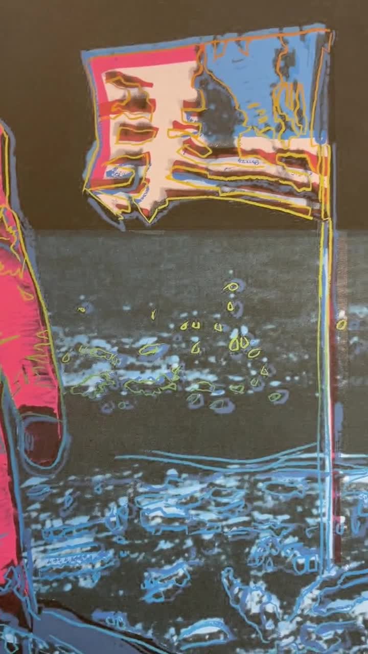 ANDY WARHOL - Moonwalk - signed, numbered edition 64/100, 38 x 56 cm, edition Leo Castelli #warhol #artgift #popart #artwall #popart video poster