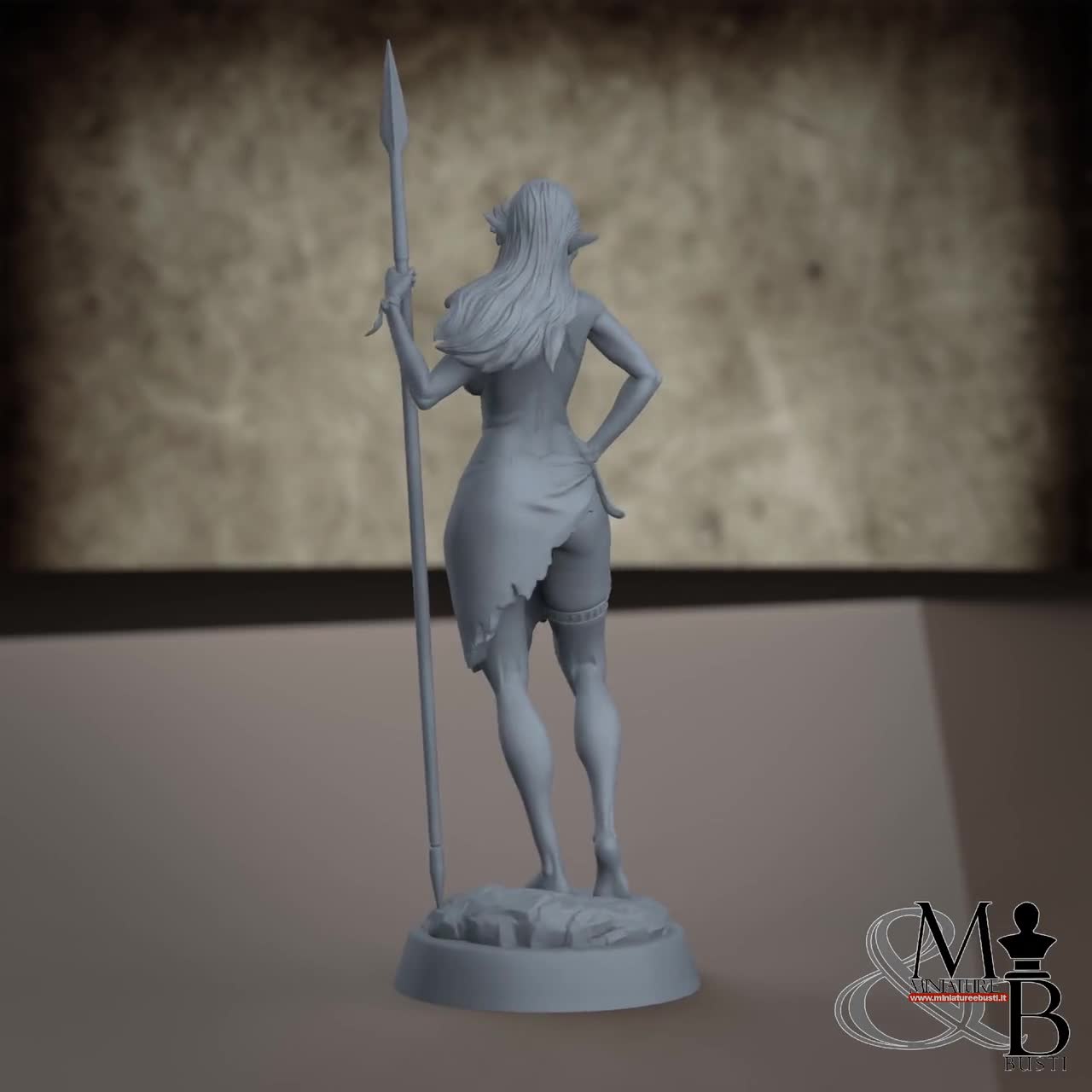 Elfe archer de la forêt – Atelier figurine