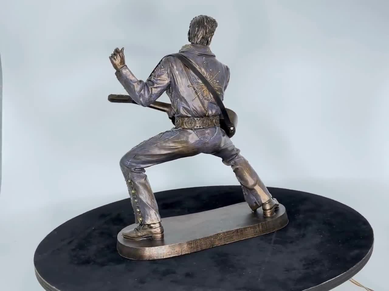 エルヴィス・プレスリー像、レトロなロックンロールの置物、コレクター