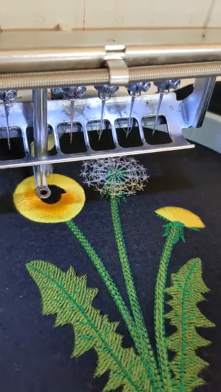 Embroidered Dandelion Patch With Fringe Details–perfect for