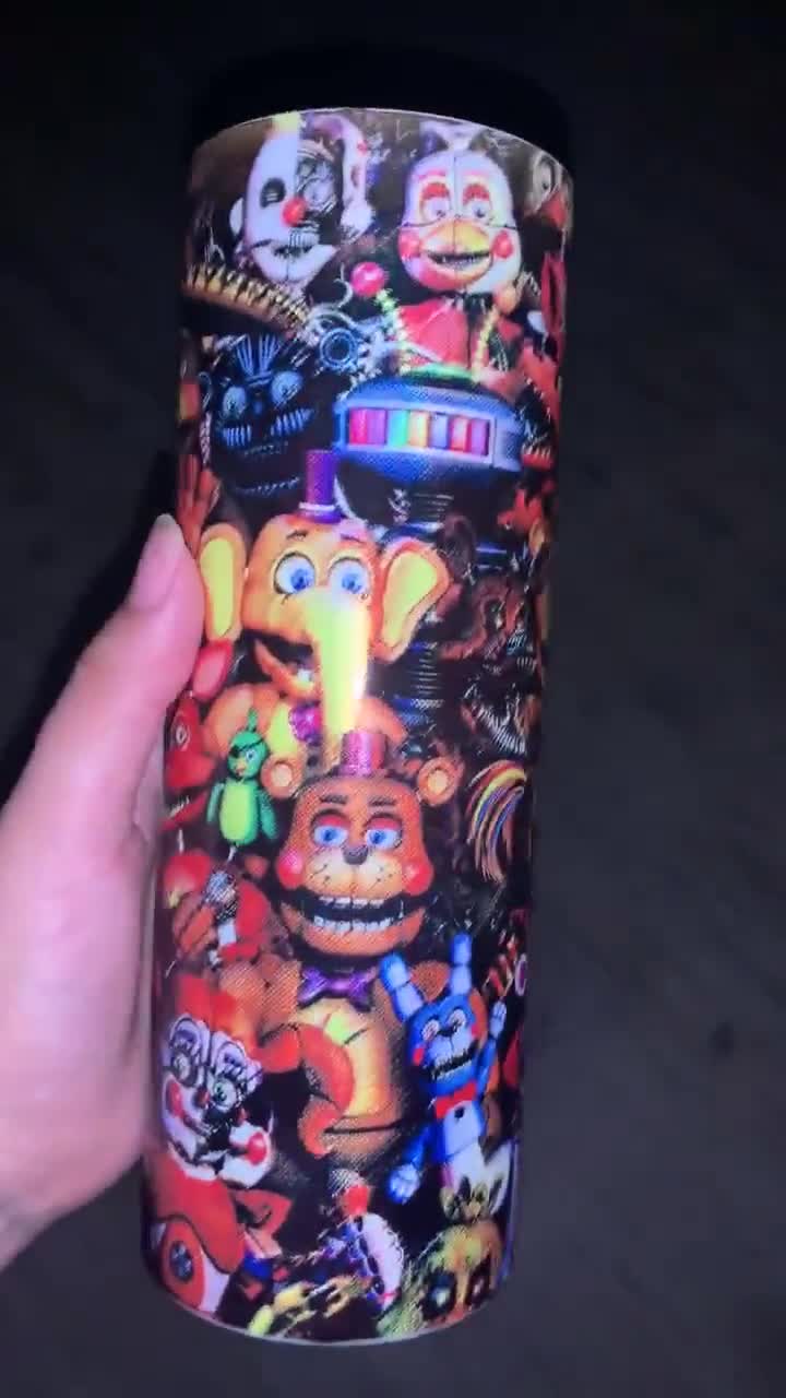 Five Nights At Freddy's 20oz Skinny Tumbler Wrap Png, Five Nights At F –  Drabundlesvg