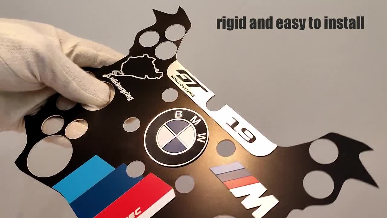 FANATEC Podium GT3 Endurance BMW ステッカー付 BMW Black Plate 3D for FANATEC GT3 Endurance Whee: Sim Racing