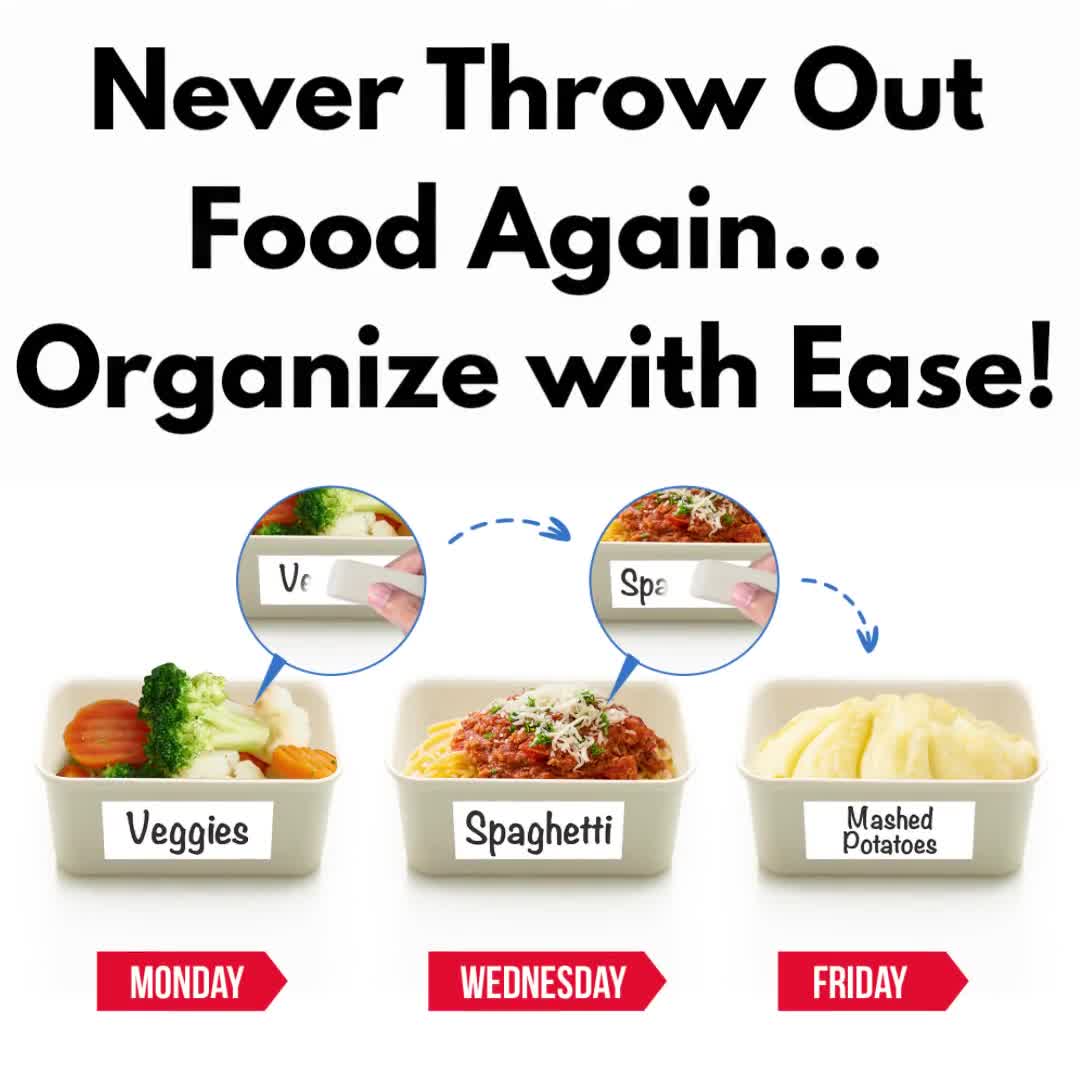 Erasable Food Storage Labels