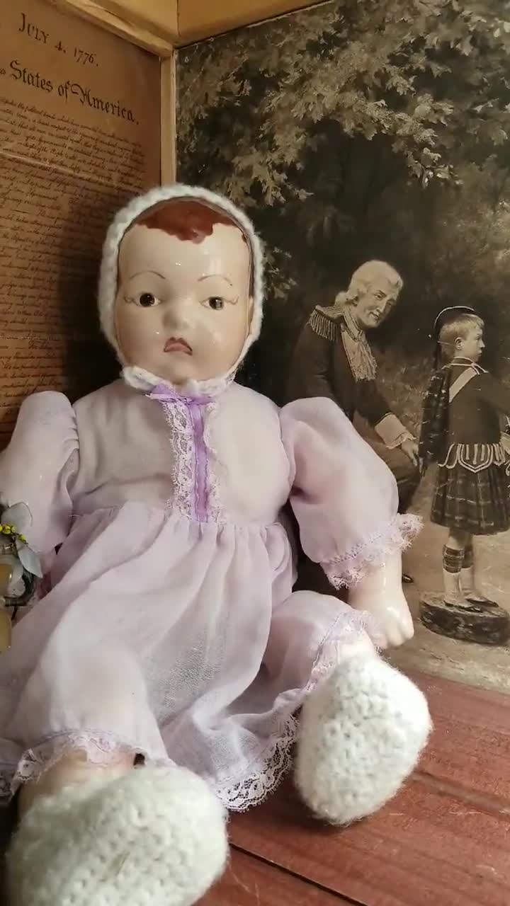 porcelain dolls vintage composition dolls