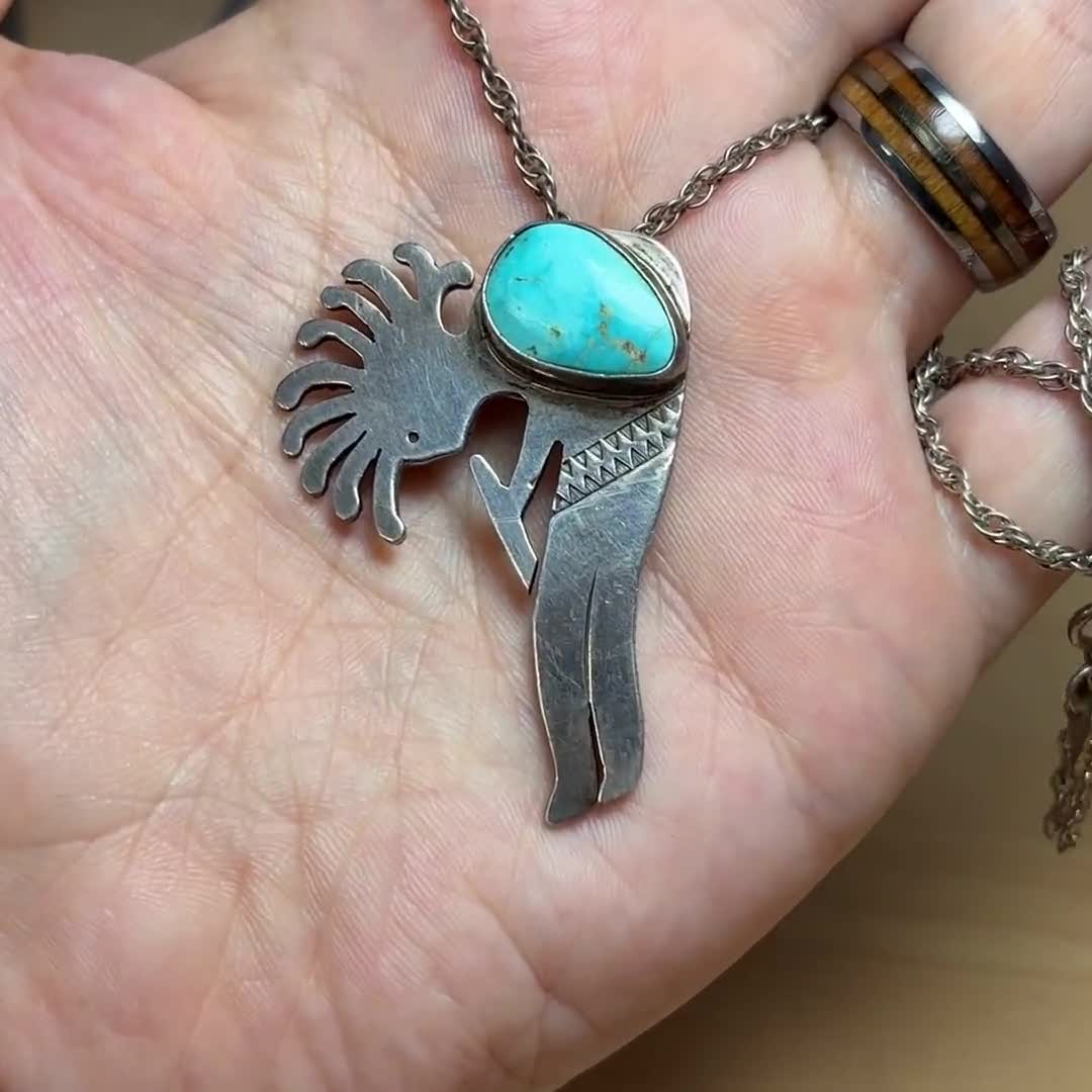 EDDIE CHEE Navajo Sterling Silver 3.00 Ct Natural Blue Candelaria EDDIE CHEE Navajo Sterling Silver 3.00 Ct Natural Blue Candelaria