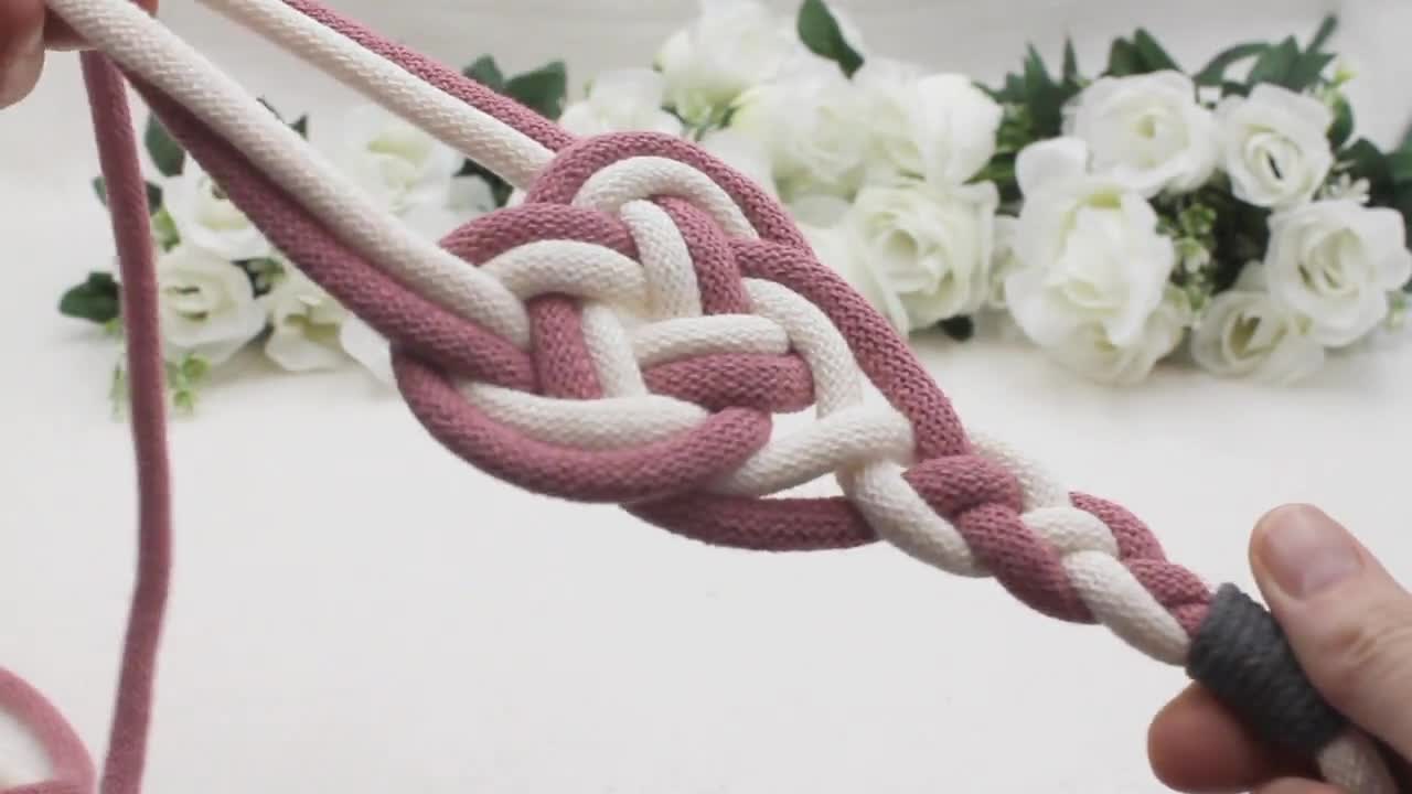 Handfasting Cords 2 Hearts Knot Custom Colors Wedding Rope Natural Cotton  Cord/ribbon 