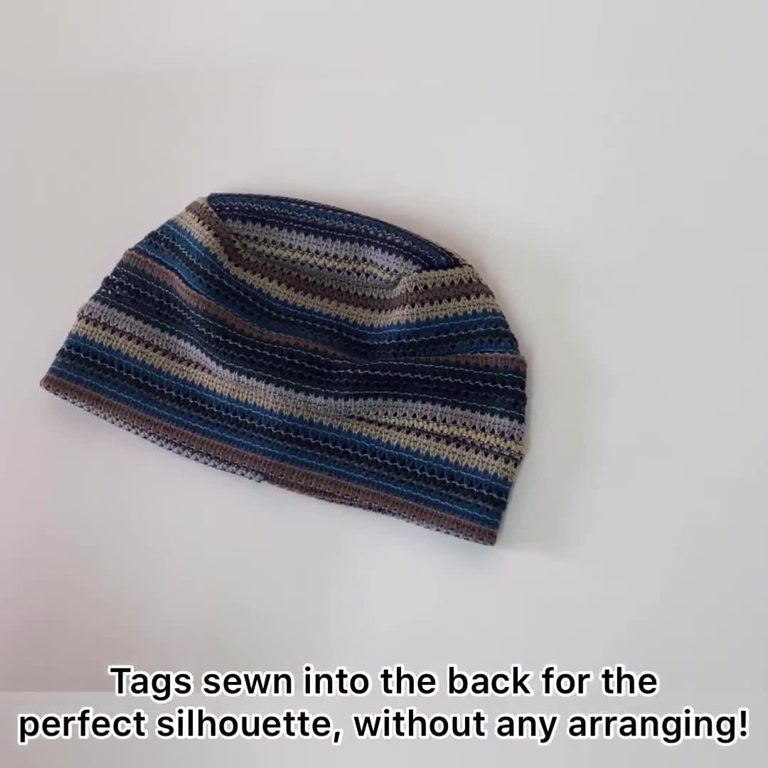 Summer Beanie Hat for Men & Women, Unisex Crochet Knit