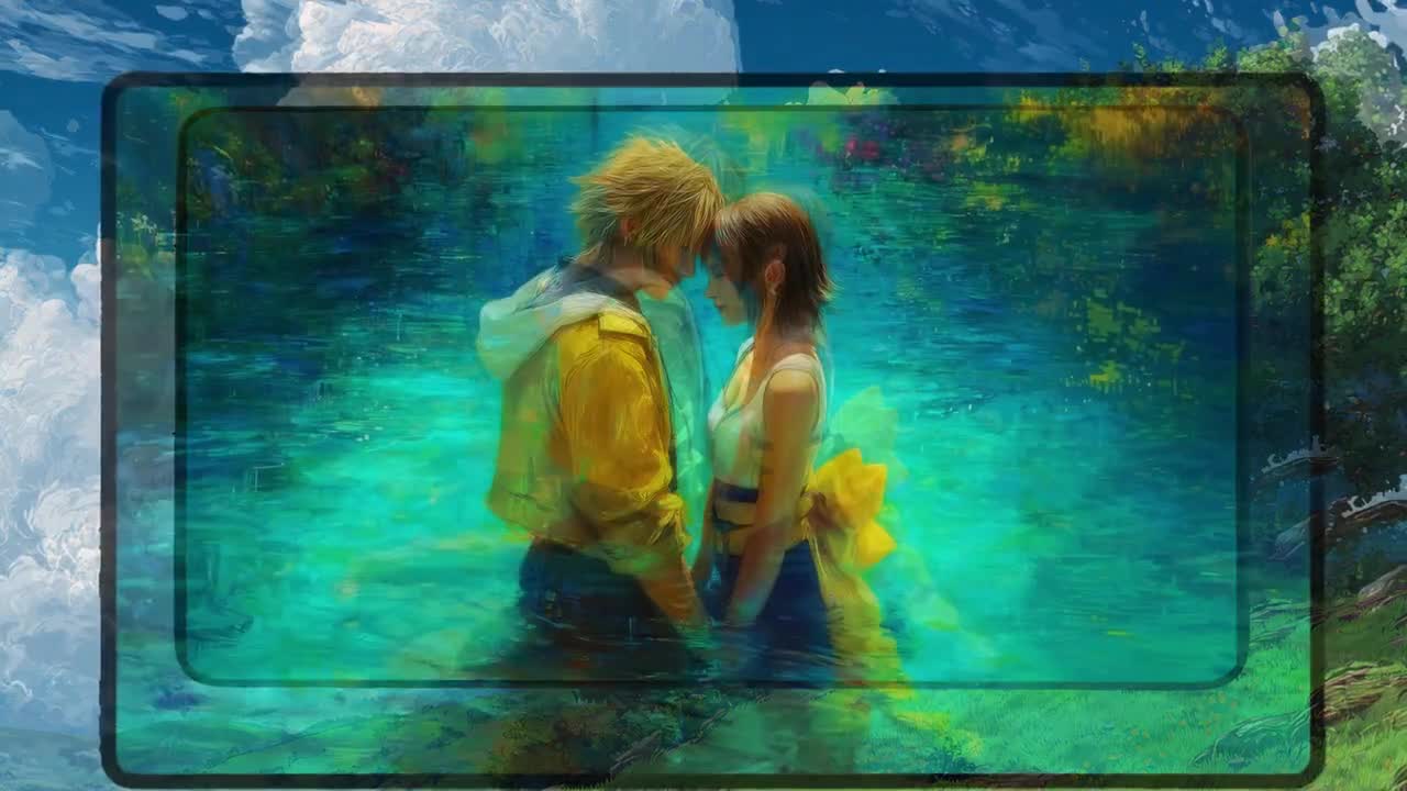 ティーダ＆ユウナ ファイナルファンタジー プレイマット：レイク