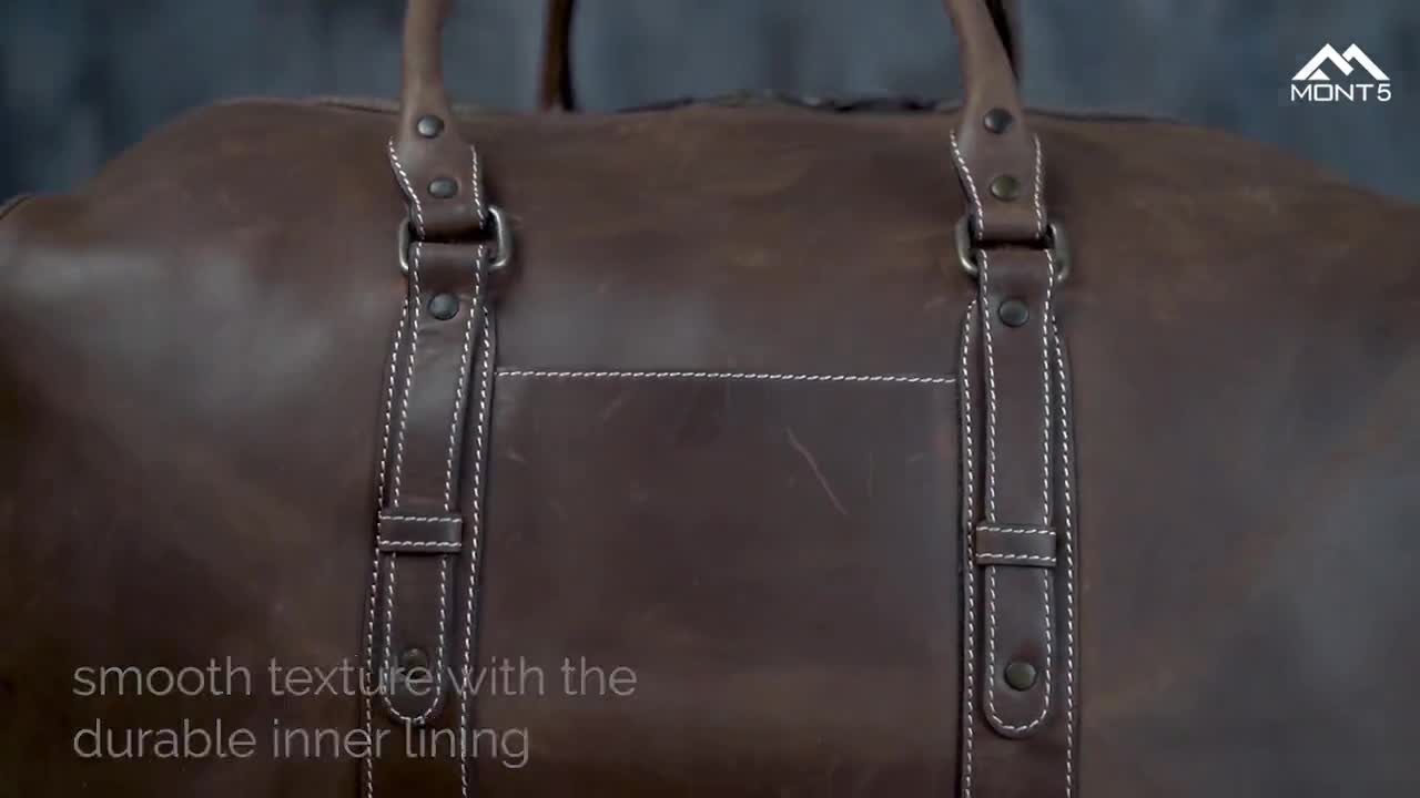 Chestnut Chelsea Veg Tan Harold Large Travel Holdall