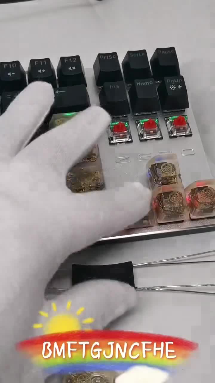 Steampunk Gear Artisan Keycap: Resin & Metal MX Switch Keyboard - Etsy
