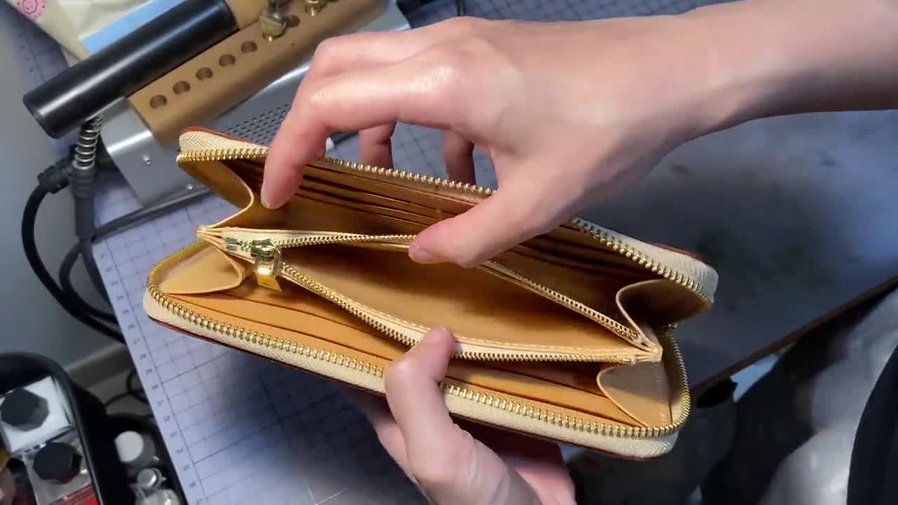 Leather Long Zipper Wallet Pattern